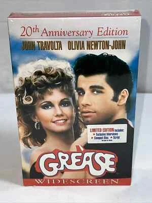 Grease (VHS 20th Anniversary Edition Widescreen Bonus CD & Script) New Sealed - Image 1 of 2