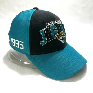 Gorra de fútbol vintage New Era 39Thirty Jacksonville Jaguar NFL verde azulado negra - Imagen 1 de 6