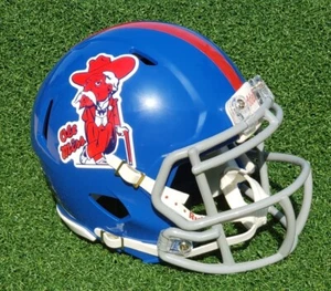 MISSISSIPPI Ole Miss REBELS COL REB  1970-72 TRIBUTE FOOTBALL MINI HELMET - Picture 1 of 1