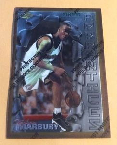 1996-97 Topps Finest Apprentices Stephon Marbury Rookie RC #62 - con cáscara - Imagen 1 de 2
