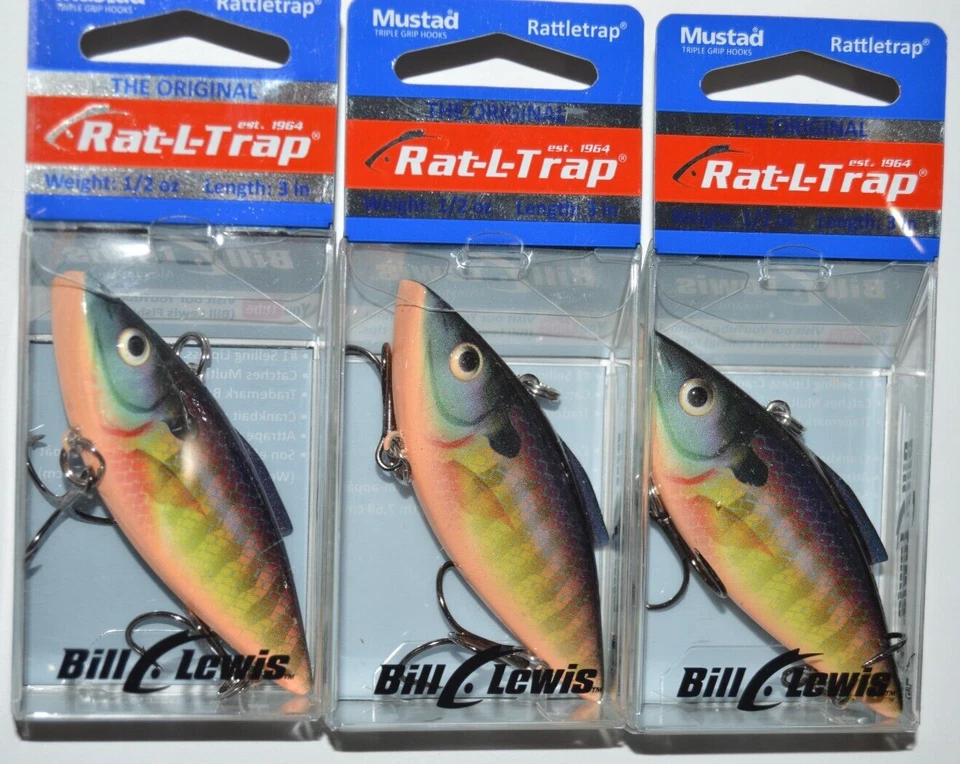 Bill Lewis Rat-L-Trap RT253 Sunrise Perch Lipless Crankbait Lure