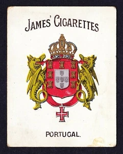 James & Co ARMS OF COUNTRIES 1915 #15 Portugal *Good Condition* - Picture 1 of 2