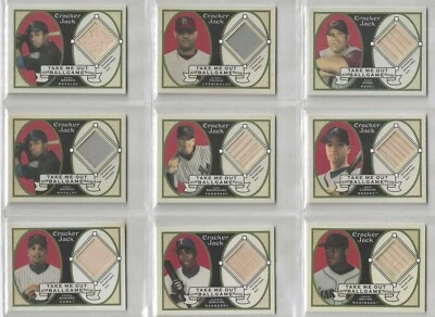 2005 Topps Cracker Jack Complete Relics Sets Take Me Out to the Ballgame + 1-2-3 - Image 1 of 4
