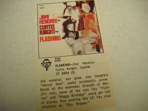 JIMI HENDRIX / CURTIS KNIGHT Original 1968 Music Biz Promo LP Review FLASHING - Bild 1 von 1