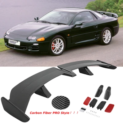 For Mitsubishi 3000GT Coupe GT PRO Style Carbon Fiber Trunk Lid Spoiler Wing - Image 1 of 4