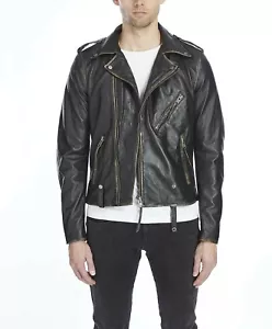 Men's Real Leather Premium Antique Biker Jacker M - Very Rare - Picture 1 of 3