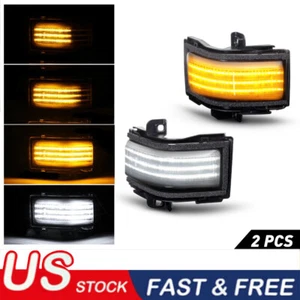 Interruptor de luz espejo retrovisor de luz de remolque lateral LED blanco + ámbar para F250 Superduty 2017-2020 - Imagen 1 de 10