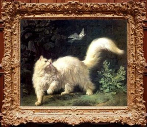 Handmade Old Master-Art Antique Oil Painting Animal cats kittens on canvas - Picture 1 of 2