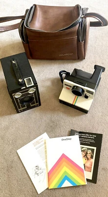 Juego de 2 cámaras antiguas (Target Brownie Six-16 y Polariod Land One Step) Foto 1 de 4