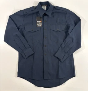 NWT WORKRITE NOMEX IIIA MENS CLASSIC L/S FIRE CHIEF SHIRT FSC0NV2 NAVY 40 REG - Picture 1 of 4