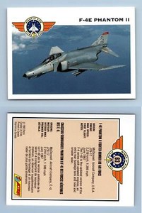F-4E Phantom II #63 Wings Of Fire 1992 Panini Trading Card