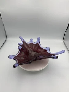 Very Rare Color Glass Vintage Interior Vase Splash Czechoslovakia Bohemia - Picture 1 of 21