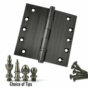 Bisagra de puerta 5 x 5 latón macizo rodamiento de bolas peltre (US17A) con puntas - Imagen 1 de 6