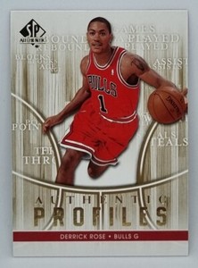 2008-09 Upper Deck SP Authentic Derrick Rose Authentic Profiles RC