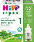 HiPP Organic 1 First Infant Baby Milk Ready to feed liquid formula starter pack,