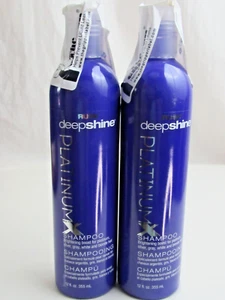 Rusk DeepShine Platinum X Shampoo X 2 12oz Ea For Silver, Gray, White Hair - Picture 1 of 2