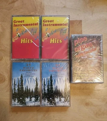 Lite Classical 6-Cassette Lot-25 Waltz Favorites,Great Instrumental Hits Etc NEW - Image 1 of 4