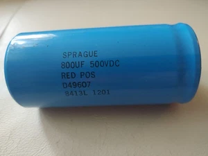 Sprague 800uf 500 volt Vintage Capacitor - Picture 1 of 5