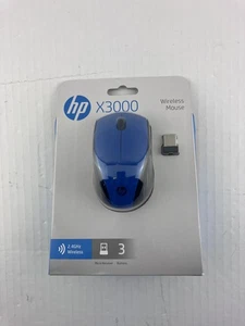 N4G63AA HP X3000 Cobalt Blue Wireless Mouse - Picture 1 of 2