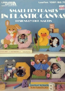 LEISURE ARTS SMALL FRY FRAMES IN PLASTIC CANVAS BY DICK MARTIN VTG 1986 - Picture 1 of 1
