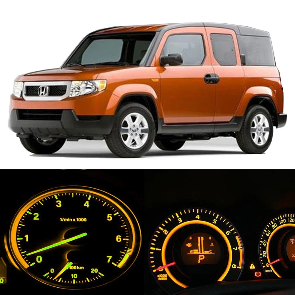 YELLOW INSTRUMENT GAUGE CLUSTER LIGHT BULBS LED KIT For 2003-2006 HONDA ELEMENT - Изображение 1 из 1