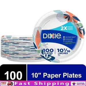 Kompostierbare Einweg Pappteller 10 Zoll 100 Stück Stark Auslaufsicher Neu - Bild 1 von 12