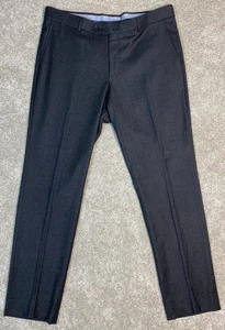 Ballin Pants Mens 36x32 Gray Wool Cashmere Comfort-EZE Dress Trousers Canada - Picture 1 of 8