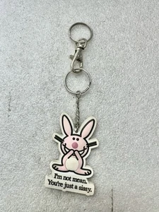 VTG Happy BUNNY Jim Benton Loungefly Key Chain - Picture 1 of 5