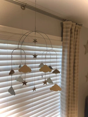 Pottery Barn KIDS BABY West elm Stars & Clouds Ceiling Mobile - Image 1 of 2