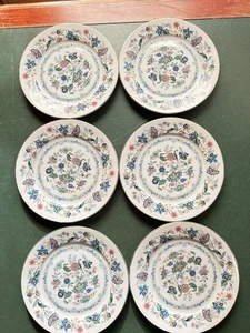 6 piatti Andrea by Sadek Garden of India Cina bordo oro 7,5" - Giappone - Foto 1 di 11
