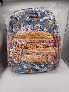 Matilda Jane Floral Back Pack Blue Full Size - Picture 1 of 4