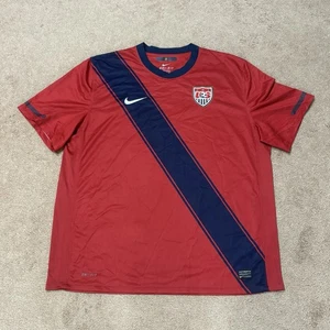 Nike USMNT 2010 Soccer Jersey - Red - Men’s XXL - 369253-648 Dri-Fit - Picture 1 of 7
