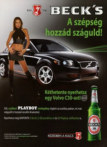 BECK'S BEER AD #11 RARE 2008 OOP FOREIGN - Bild 1 von 2