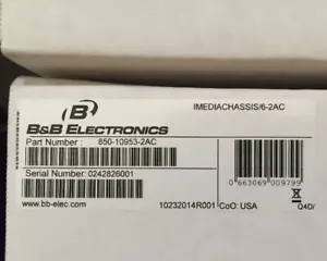 B&B Electronics iMediaChassis/6-2AC 6-SLOT 2x PSU Media Converter Gehäuse IMCV - Bild 1 von 7