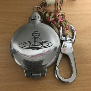 Vivienne Westwood Ashtray Pocket Portable Round Orb Silver Used - Picture 1 of 3