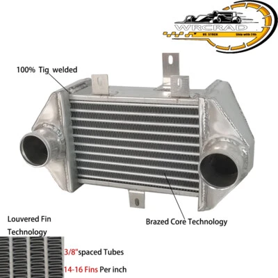 Full Aluminum Intercooler Fit 1991-1995 Toyota MR2 Coupe 2D 2.0L DOHC Side Mount - Image 1 of 4