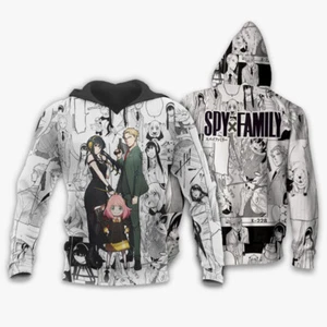 SPYxFAMILY Cosplay Anime Kapuzen Sweatshirt Hoodie Hooded Pullover Pulli Coat - Picture 1 of 2