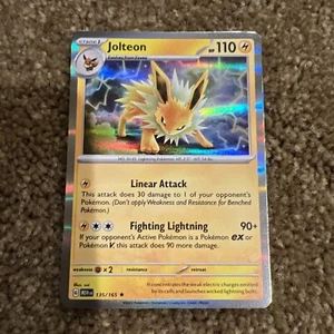 Holo Jolteon 135/165 Rare Scarlet and Violet 151 Pokemon TCG - Picture 1 of 1