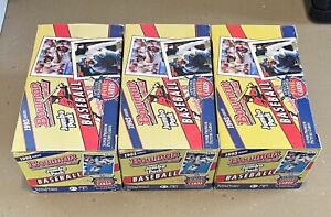 (3) 1993 Bowman Baseball Jumbo Boxes 20 FACTORY SEALED Packs Ea Jeter Petite RCs