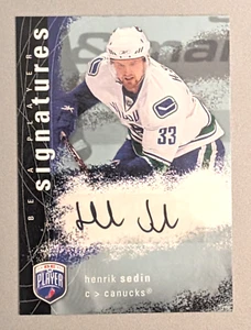 Henrik Sedin 2007-08 Upper Deck Be A Player Signatures Auto #S-HS Canucks - Picture 1 of 2
