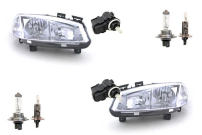 Scheinwerfer Set passend für Renault Megane II 02-05 mit H7 H1 L R m. Stellmotor - Bild 1 von 4