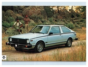 Datsun 310 Hatchback by Nissan Automobile Advertising c1970s Postcard - Picture 1 of 2