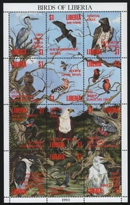 Liberia 1994 - Mi-N.o 1582-1593 ** - Estampillada sin montar o nunca montada - Pájaros / Pájaros - Imagen 1 de 1