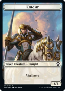 KNIGHT // ZOMBIE KNIGHT Token x4 Magic The Gathering (NM/NM-) Dominaria United Commander - Imagen 1 de 2