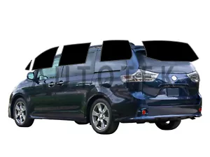 PreCut All Sides Window Film Any Tint Shade % VLT For Toyota Sienna 2011-2020 - Picture 1 of 11