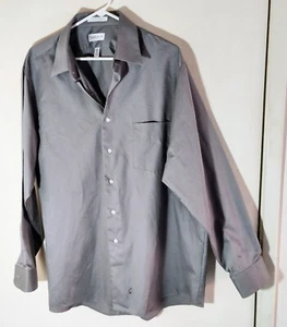 Van Heusen Men's Size 34/35 17 Gray/Silver Dress Shirt. NWOT. Long Sleeve. - Picture 1 of 5
