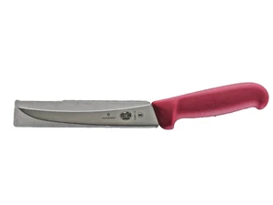 Victorinox 5.6601.15 Curved Semi-Stiff Boning Knife Red Fibrox Handle New - Picture 1 of 5