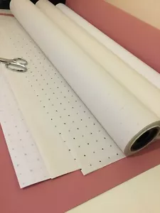 Pattern Cutting Paper & Card  - Spot / Dot & Cross & Plain Tracing-ROLLED TUBES! - Picture 1 of 18