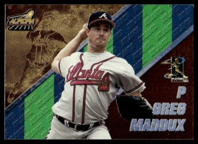 1998 PACIFIC AURORA PENNANT FEVER Greg Maddux Atlanta Braves #46 - Image 1 of 2