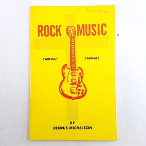Rockmusik: Vorsichtig oder fleischlich? - 1975 Christian Booklet Dennis Michelson signiert - Bild 1 von 8